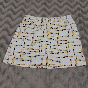 Slazenger Womens Size 6 White Semicircle Tennis Golf Skirt Skort